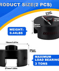 Durable Rubber Jack Pad Set dimensions and weight for Porsche models, supporting up to 3 tons, dual-use for safe home garage lifting.