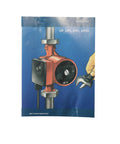 1/12 HP Single Phase Water Circulator Pump Replacement for Grundfos UP15-29SF installed with tools for hydronic heating.