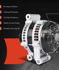Front view of Beefy 130 Amp 12V Alternator For Chevy Cobalt 2005 2007 2.2L HHR 2006 2007 Pontiac Pursuit 5 Groove Pulley