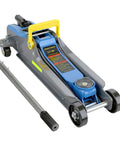 2.5 Ton Floor Jack With Portable Carrying Handle, Reflective Strip, Low Profile Hydraulic Lift From 3.35 In To 15.16 In, Blue