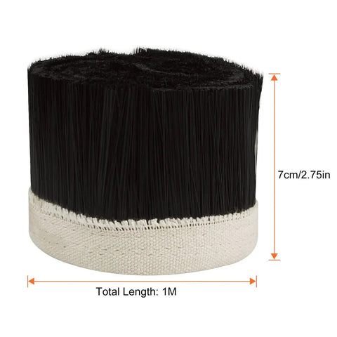 Dust Shoe Brush For Engraving Machines, 70mm Nylon CNC Vacuum Cover, 5mm Thick Shield For CNC Router Spindle Motor, Black