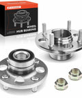 2 Pack Rear Wheel Bearing And Hub Assembly With 4 Lug For Honda Civic 1985-2000, Civic Del Sol 1993-1997, CRX 1988-1991, Wagovan 1986-1987, Acura EL 1997-2000 product image showing hub and packaging.