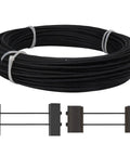 Coiled One Eighth Inch Stainless Steel Wire Rope For Cable Railing Hardware Kit In Black T316 Marine Grade 7x7 Strands