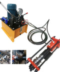 Intsunami 150 Ton Hydraulic Track Pin Press For Crawler Excavator Maintenance with 110V Copper Motor and hoses.