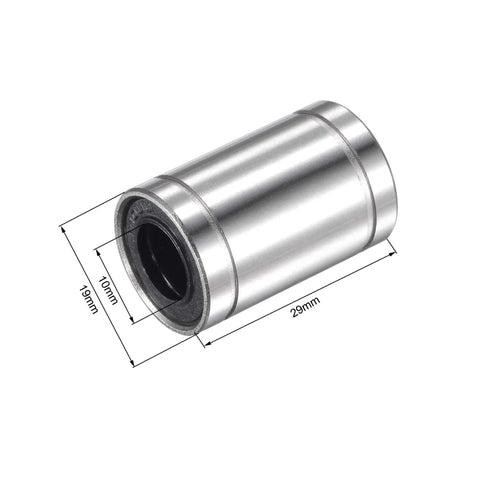 Tough As Nails Lm10uu Linear Ball Bearings With 10mm Bore 19mm Od 29mm Length Nickel Plated Chrome Steel Double Sealed