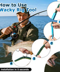 Pro Bass Fishing Wacky Rig Kit With 143 Piece Set Soft Plastic Worms In Four Colors usage guide with wacky rig tool