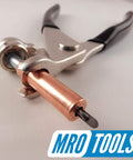 Pliers from One Eighth Inch Cleco Sheet Metal Fasteners Kit With Pliers And Carry Bag, 100 Copper Clamps For Automotive Bodywork, Drill Size 30, Durable Cleco Tool Set For Assembly And Repair