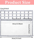 Product size chart for Solid Felt Beading Mat Featuring Sweet Non Slip Flocking Independent Grids Plus Centimeter Tracker 14 X 11 Inch.
