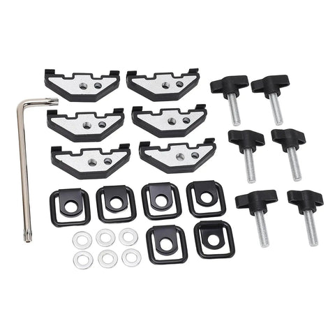 Hard Top Quick Release Hardware Kit With Thumb Screws Nut Clips And Tie Down D Rings For Jeep Wrangler YJ TJ JK JKU 1995 2018