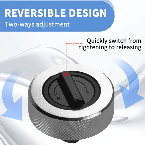 Close-up of reversible mechanism in Three Piece Mini Finger Ratchet Set With Quarter Inch Three Eighth Inch And Half Inch Drives Handy Palm Sized