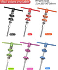 Colorful heavy duty bike headset cup and bottom bracket press install tool set with durable aluminum handles.