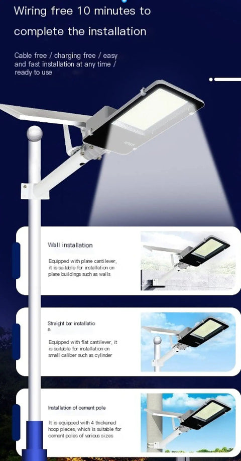 Badass Bright Outdoor Solar Wall Light Featuring Dusk To Dawn Detection and Completely No Sweat Weatherproof IP65 Housing Excellent For Parking Lot Security And Powerful LED Solar Flood Lighting All Day Long mounted for easy installation options.
