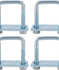 Heavy Duty Leaf Spring Clamp Kit Fits Up To 3 Inch Wide Springs Locks Leaves Tight For Super Axle Torque Control And Sturdy Suspension Stability, 4 Pack, steel clamps