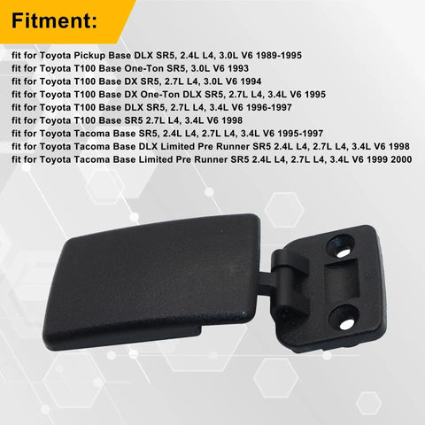 Rear Sliding Window Lock Latch Replacement For Toyota Tacoma Hilux T100 Pickup And 4Runner Quarter Window in black plastic