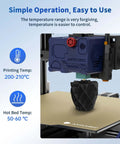 3D printer with black geometric object using 2Kg 1.75mm PLA Filament Bundle Two Black Spools Precise 0.02mm Tolerance Smooth Extrusion