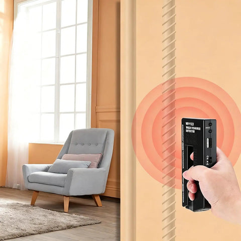 No Sweat Wall Scanner And Metal Detector With Dead On Precision For Hidden Pipes Wires And Wood Studs Featuring Dual Visual Audible Alerts Ergonomic Soft Grip Lightweight Durable Housing Black