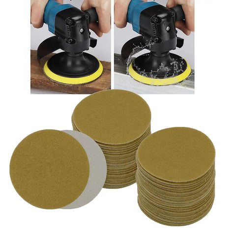 Grab A Massive Case Of 200 Mesh Sanding Discs With 180 Grit Self Stick Grid Hook Loop Pads for efficient sanding on various surfaces.
