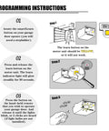 Programming instructions for Four Pack Yellow Learn Button Garage Door Remote Keychain Replacements For Sears Craftsman Chamberlain And LiftMaster