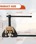 Beefy Heavy Duty Roller Chain Breaker And Detacher Tool For 25 35 40 41 50 60 Chains Including 415H 428H 520 530 dimensions shown