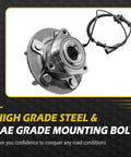 Beefed Up Front Wheel Hub Bearing And CV Axle Assembly For 2012 2013 2014 2015 2016 2017 2018 Ram 1500 4WD And 2019 2020 Ram 1500 Classic