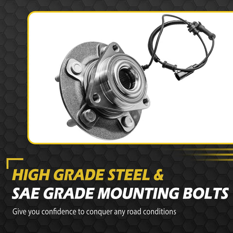 Beefed Up Front Wheel Hub Bearing And CV Axle Assembly For 2012 2013 2014 2015 2016 2017 2018 Ram 1500 4WD And 2019 2020 Ram 1500 Classic