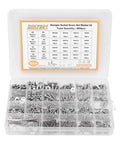 Stainless Steel Bolt Nut Washer Kit With Storage Box M2 M3 M4 M5 Assortment Set For DIY Projects Shockproof Durable Fasteners That Are Easy To Use And Keep Your Hardware Organized. 304 stainless steel screw, nut and washer kit in compartment box
