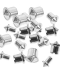 Pro Grade Dowel Pin Set And Centering Transfer Kit For Woodworking, Easy To Use Marking Tool For Tenons, Cabinets And Shelves, Durable Steel Pins For Precise Hole Alignment, silver steel pins