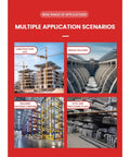Multiple application scenarios for Automatic Rebar Bending Machine For Heavy Duty Steel Bar Tasks in construction and processing.