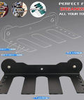 Magnetic Power Tool Organizer With 3 Slot Utility Rack, Wall Mount Heavy Duty Cordless Drill Holder And Removable Tool Tray For Garage, Workshop, And Warehouse, Keeps Tools Handy And Tidy. Black metal 3-slot wall rack with 2.59-inch tray
