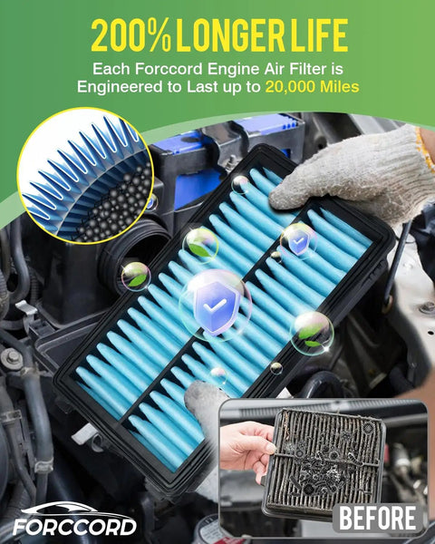 Mechanic installing Cabin And Engine Air Filter Kit For Mazda 3 2019 2026 CX 30 2019 2026 CX 50 2023 2026 Not Hybrid in engine bay