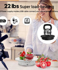 Stunning 3 in 1 Motorized Rotating Display Stand With Remote Control Max 22 Lbs Load For Jewelry Watches Products Photography Shoots Smooth 360 Electronic Turntable showcases a vibrant setting with tomatoes and a bowl.