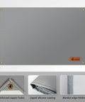 Silicone Coated Welding Blanket 4x6 Ft Shielding Curtain Up To 1800F Heavy Duty Fireproof Welder Mat with reinforced holes