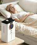 Game Changer High Purity Hydrogen Inhaler With 99.99 Percent Purity, SPE PEM Technology, user relaxing on couch