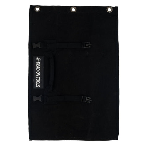 Heavy Duty 24 oz Canvas Large Wrench Roll Tool Bag For Large Wrenches With 3 Grommets For Hanging Storage, Padded Handle, Made In USA