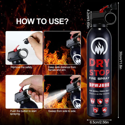Ready When You Need It 3 Pack Dry Powder Fire Extinguishers For Home And Auto Emergency Gear Solid For Kitchen Grease Blazes Or Electrical Shorts Shoots Clean Out To Thirteen Feet Total Game Changer