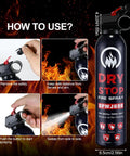 12 Pack Grab And Go Dry Fire Spray Ace Safety Gear with usage instructions for quick fire response.