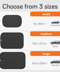 Size options for 2 Pack Car Window Sun Shades For Kids, UPF 50+ UV Block, 14.2 By 21.3 Inches, Static Cling Privacy Covers