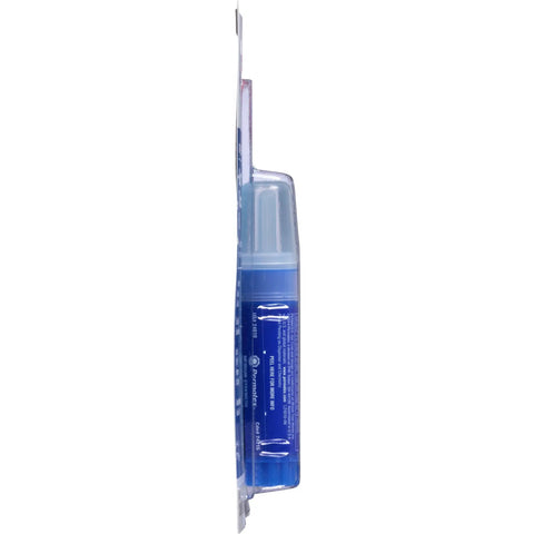 Side view of packaged Blue Gel Threadlocker, Medium Strength All Purpose Lock And Seal For Bolts And Screws, Twist Applicator, 10 g tube