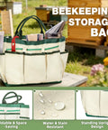 Beekeeping Starter Kit For Beginners 24 Piece Tool Set With Beehive Tools Veil Gloves Smoker Feeding Accessories bag outdoors