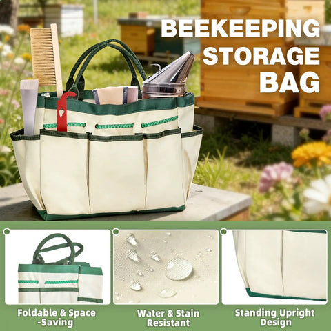 Beekeeping Starter Kit For Beginners 24 Piece Tool Set With Beehive Tools Veil Gloves Smoker Feeding Accessories bag outdoors