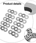 Heavy Duty Needle Roller Thrust Bearing Kit AXK1024 With AS1024 Washers Compact Design High Stiffness For Machinery Automation Use Contains 10 Bearings And 20 Washers Size 10mm By 24mm By 2mm Built Like A Tank For Extreme Loads And Restricted Spaces, needle bearings and washers detail