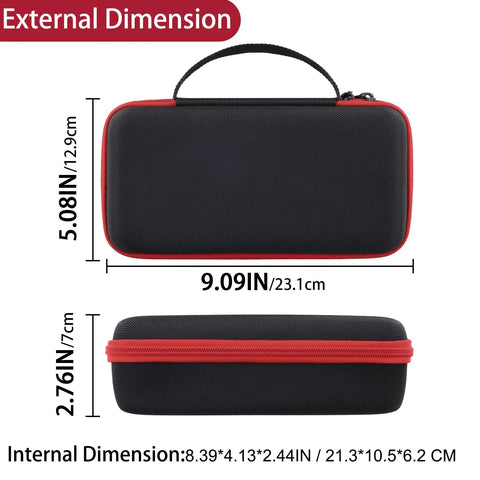 Hard Case Replacement For Digital Multimeter Volt Meter By Aenllosi For 6000 Counts with external dimensions shown