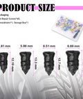 Product size of Self Service Tire Plugs Kit With Screwdriver 60Pcs Universal Emergency Tire Repair Tool Screw In Puncture Fix Kit For Cars.