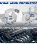 Universal Throttle Cable Bracket And Clamp For Marine And Auto Use, Built Tough Metal Mount That Fits TRANSDAPT 2334 Bracket And Dometic Boat Clip Assembly, Measures 1.82 Inch By 1 Inch By 1.22 Inch, Heavy Duty. shown on engine mount