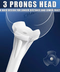 Three Prong Plastic Golf Tees 3-1/4 Inch Assorted Pack showing the three-prong head design for reduced friction