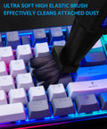 Cordless Air Duster With LED Light And 150000 RPM Brushless Motor cleaning keyboard with soft brush nozzle