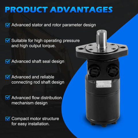 Hydraulic Motor For Eaton Char-Lynn H Series 1 Inch Shaft Diameter With 1/4-20 UNC-2B Thread showcasing product advantages