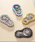 Various colors of Bike Chain Gear Fidget Spinner Metal EDC Toy For Stress Relief And Focus Durable Black Finish Portable Office Spinner