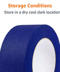 Blue Painters Tape For Crisp Clean Lines And Easy Removal No Residue 1.88 Inch By 60 Yard 6 Rolls Indoor Use On Walls Baseboards Tile Glass