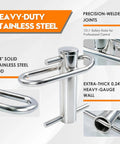 Beefed-Up Pro Grade Stainless Arborist Lowering Device for Tree Rigging, Heavy-Duty Gear With 10 To 1 Safety Ratio features.